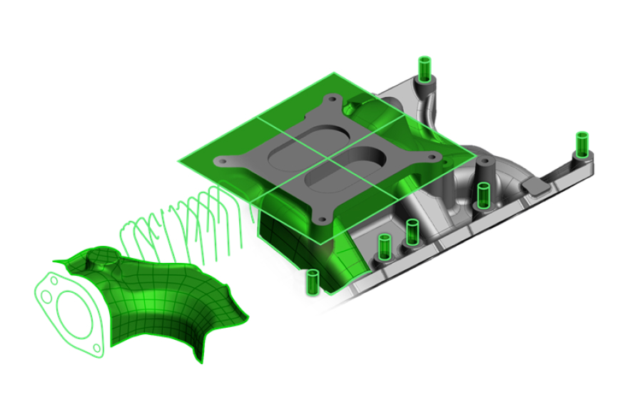 VXmodel | VXmodel 작업 프로세스 CAD 소프트웨어로 전송 4단계 이미지