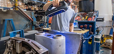 3D스캐너 활용 교체부품에 대한 역설계, 복잡한 조립품 분해, 재활용 분야 이미지