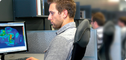 유한요소(FEA), 인터페이스, 지오메트리 구조분석 등 테스트, 시뮬레이션 및 분석 분야 이미지