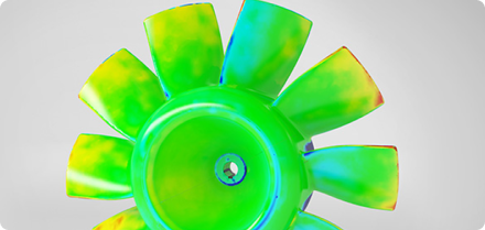 마모변형분석, 수리 보정, 툴링 데이터화, 유지보수, 수리정비(MRO) 분야 3D스캔 이미지